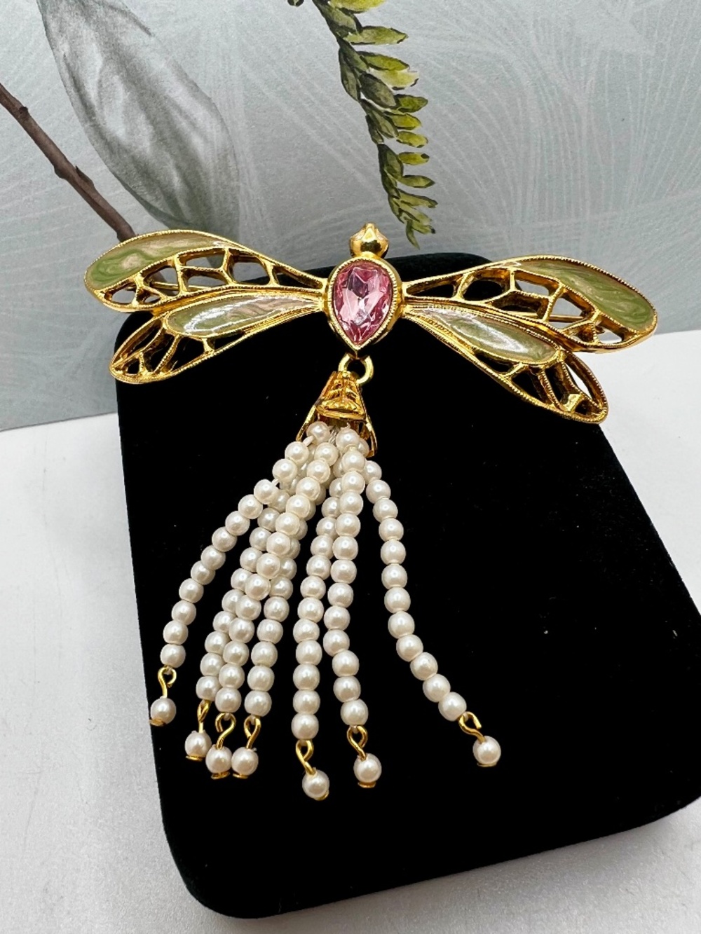 Avon Melody in Flight Dragonfly Brooch 1988